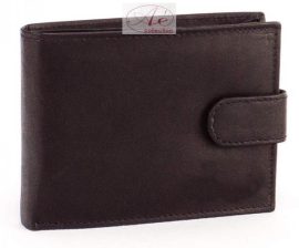 Bőr pénztárca RFID védelemmel, fekete színben.