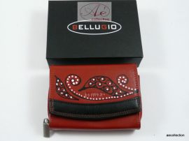 "Bellugio" női bőr pénztárca, kézzel festett, egyedi motívummal!