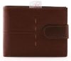 Elegáns, sportos Synchrony  bőrpénztárca, mahagóni barna színben.