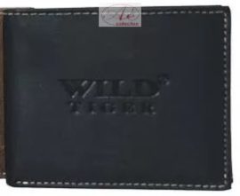 WILD TIGER prémium kategóriás bőr pénztárca, kisebb méretben.